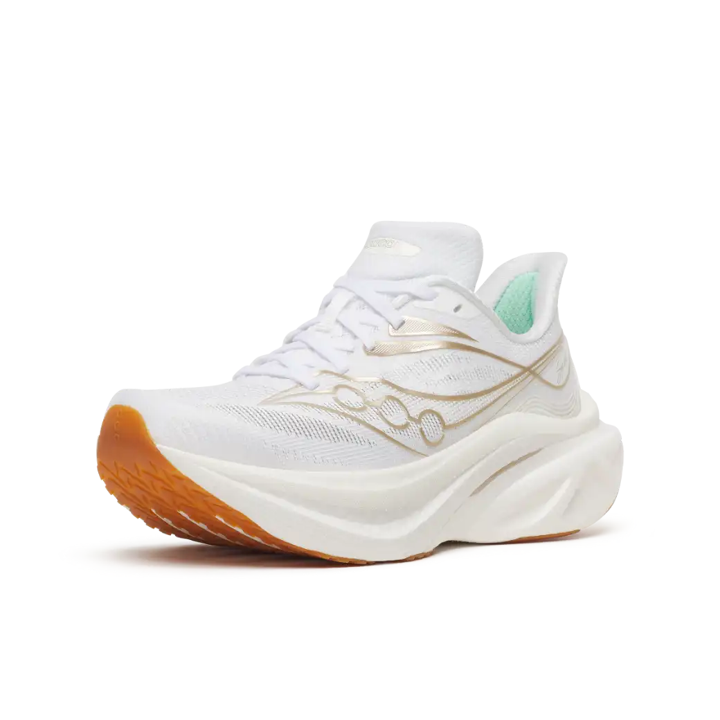 Endorphin Speed 6 women White / Aureate, 3/4 FRONT