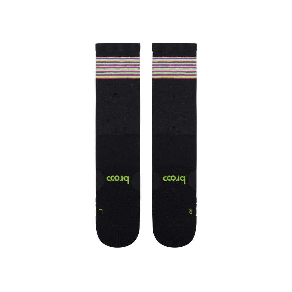 BROOO - BROOOXREV I CREW SOCKS I BLACK BLITZ Unisex Unisex - Rev Online