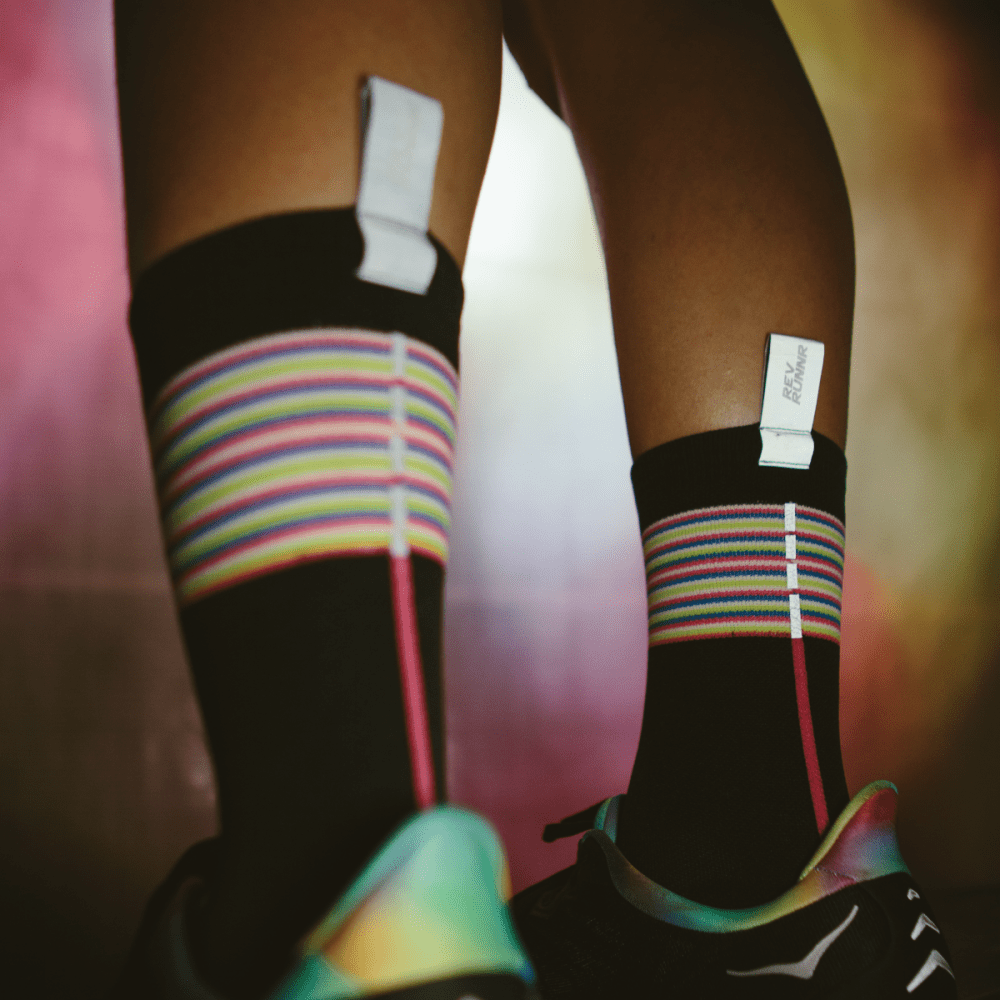 BROOO - BROOOXREV I CREW SOCKS I BLACK BLITZ Unisex Unisex - Rev Online