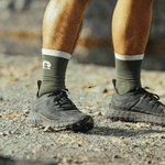 BROOO - TRAIL LOW CREWSOCKS DARK OLIVE Unisex - Rev Online