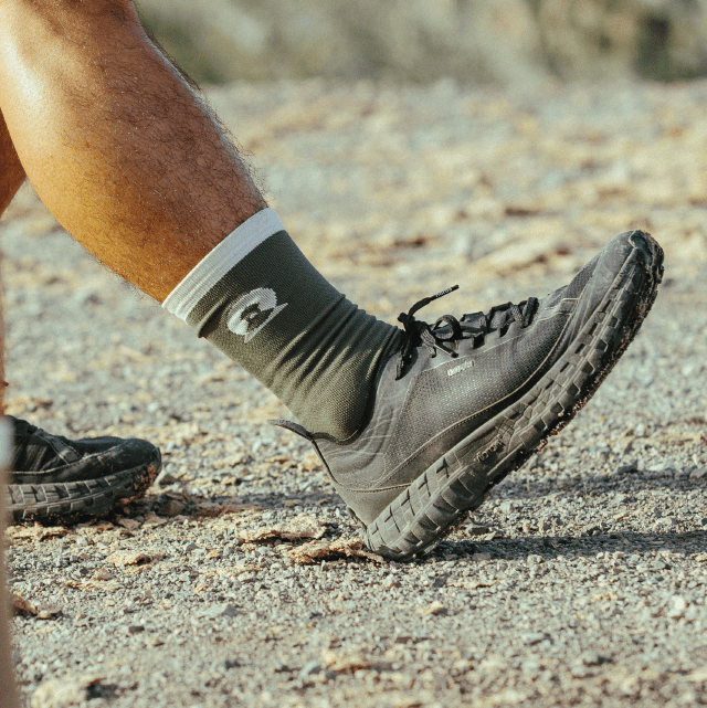BROOO - TRAIL LOW CREWSOCKS DARK OLIVE Unisex - Rev Online