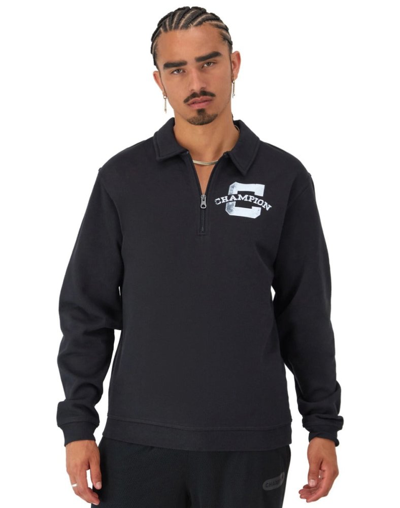 CHAMPION - CLASSIC FLEECE QUARTER ZIP Men - Rev Online
