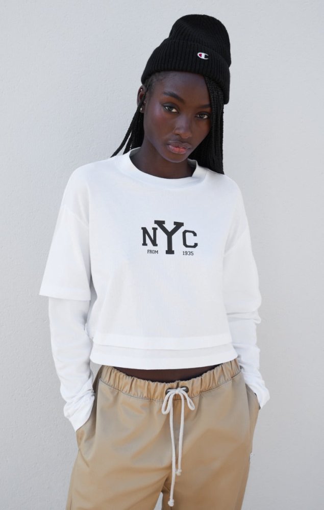 CHAMPION - LONG SLEEVE CREWNECK T - SHIRT Women - Rev Online