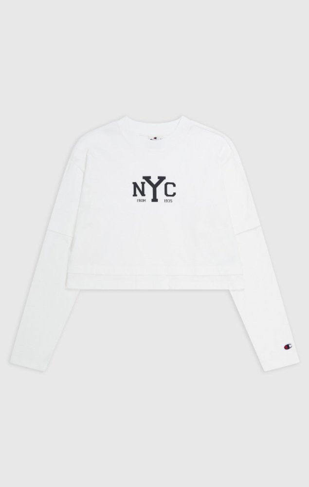 CHAMPION - LONG SLEEVE CREWNECK T - SHIRT Women - Rev Online