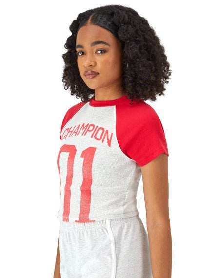 CHAMPION - RIB RALLY RINGER TEE Women - Rev Online