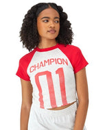 CHAMPION - RIB RALLY RINGER TEE Women - Rev Online
