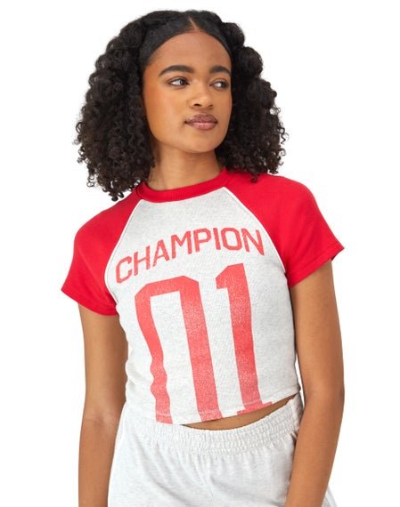 CHAMPION - RIB RALLY RINGER TEE Women - Rev Online