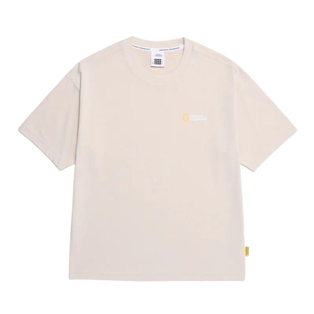 NATIONAL GEOGRAPHIC UNISEX SEMI - OVER FIT SUPIMA เสื้อยืดทีเชิ๊ตสำหรับผู้ชายและผู้หญิง - Rev Online