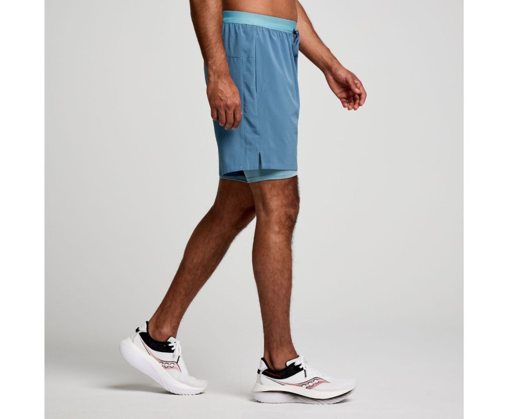 SAUCONY - OUTPACE 7INCH 2IN1 SHORT Men - Rev Online