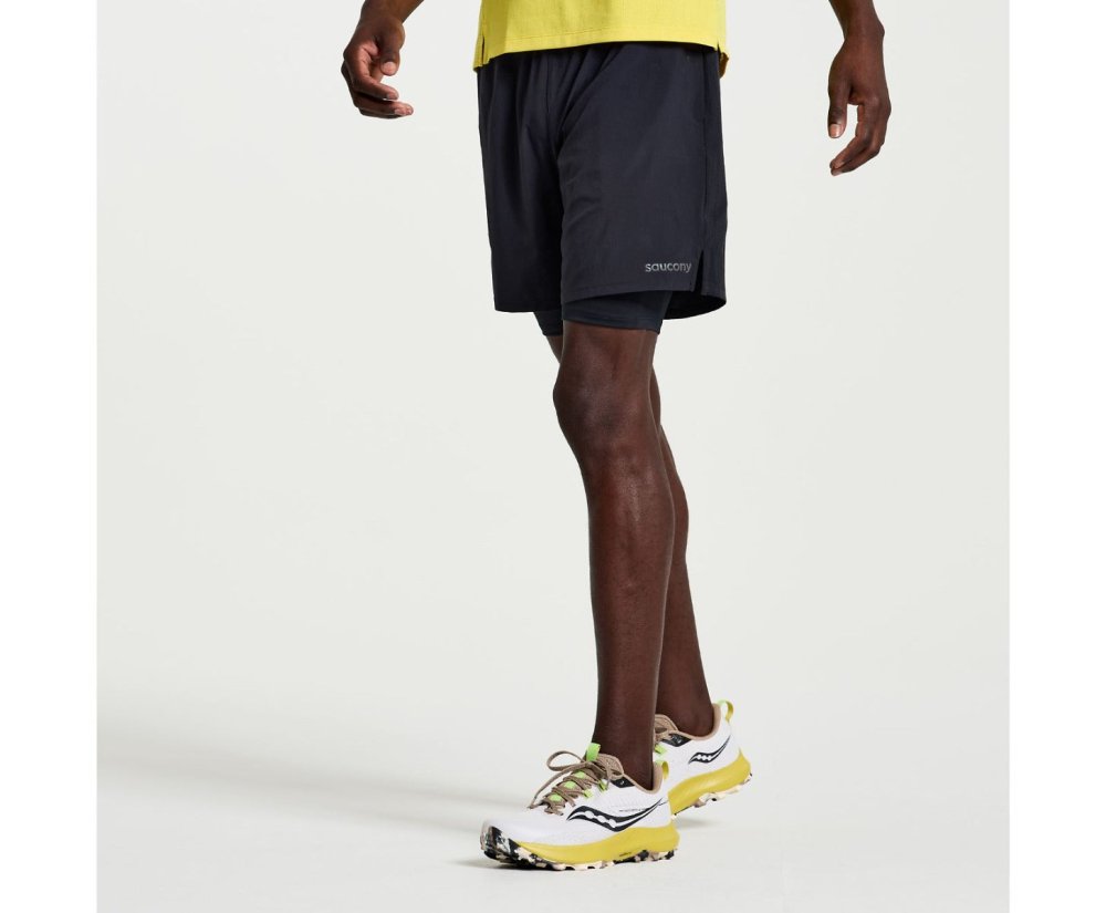 SAUCONY - OUTPACE 7INCH 2IN1 SHORT Men - Rev Online