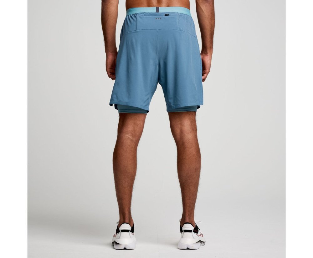 SAUCONY - OUTPACE 7INCH 2IN1 SHORT Men - Rev Online