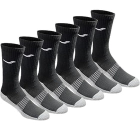 SAUCONY RUN DRY CREW SOCK 6/PACK ถุงเท้าวิ่งสำหรับผู้ชายและผู้หญิง